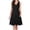 Black, variant on IROINNID Women's V-Neck A-Line Dress Summer Casual Sleeveless Sling Solid Mid-Length Dresses Loose Dress Knee-Length Dress
