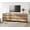 Oak, variant on WAMPAT 18-Drawer TV Stand, Modern Extra Large Media Console with Metal Base, Wooden Entertainment Center Fits 120 Inch TV for Bedroom Living Room, Beige