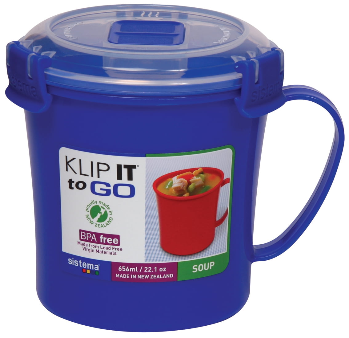 rubbermaid sistema 656ml soup mug to go walmart com