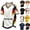05# Gray, variant on Germany Soccer Jersey Polo Shirts for Men Short Sleeve Print T Shirts Elastic Breathable Summer Workout Red XL