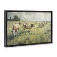 thumbnail image 4 of Stupell Industries Roaming Cows in Grasslands Landscape & Nature Painting Black Floater Framed Canvas Art Print Wall Art, 31 x 21, 4 of 10