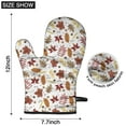 thumbnail image 6 of Cute Oven Mitts,Autumn Fall Leaves Pattern Oven Mitt 2-Pack Set,Kitchen Gloves for Oven,Heat Resistant Oven Mitts 7.7"x12", 6 of 7