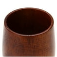 thumbnail image 4 of 2X Primitive Handmade Natural Wood Wooden Cup Breakfast Beer Milk Tea Mug, 4 of 7