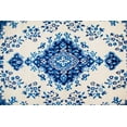 Global Persian Blue and White Medallion Rug