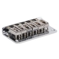 thumbnail image 1 of Guitars Tailpiece, Pretty Design 6 String Firm Fixing Electric Guitar Bridge  For Instrument Silver,Black, 1 of 8