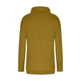 thumbnail image 5 of IROINNID Turtleneck Sweater for Women Winter Warm Casual Loose Fit Pullover Long Sleeve Fleece Thermal Undershirt Sweater,Yellow, 5 of 6