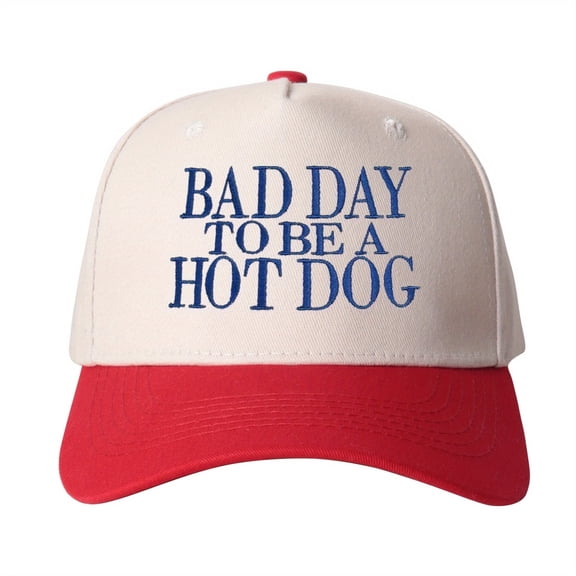 Bad Day To BE Embroidered Trucker Hat Humorous Novelty Statement Cap Unisex Adjustable Snapback for Weekend and Party Wear