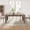 Vintage Gray, variant on 70" Rectangular Farmhouse Dining Table for 6-8 Seats, Sturdy Wood Kitchen Table with V-Shaped Legs for Dining Room Kitchen Open-Concept Space, Vintage Gray/Light Oak