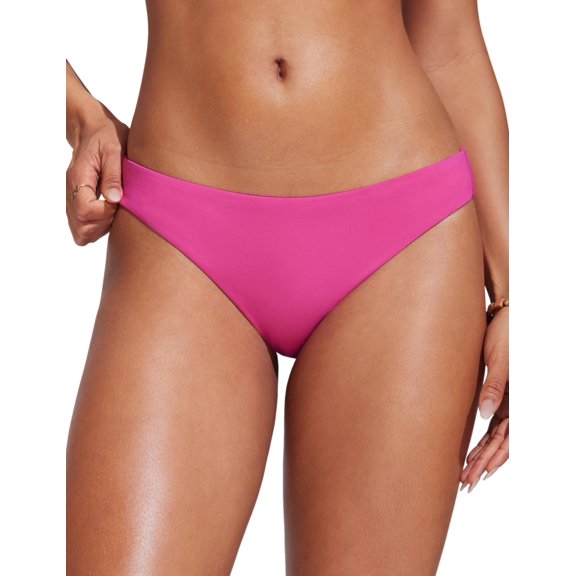 Bombacha de Bikini CRZ YOGA Cadera Baja Cheeky Rosa Violeta L