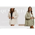 thumbnail image 4 of Long Jackets for Women Fashion Winter Coat for Women Business Casual Diamond Quilted Hooded Lightweight Jackets, 4 of 7