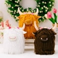 thumbnail image 2 of BESTSKY Yak Plush Toy Simulation Design Cow Stuffed Animal for Kids Cute Appearance Cow Plushies Brown, 2 of 4