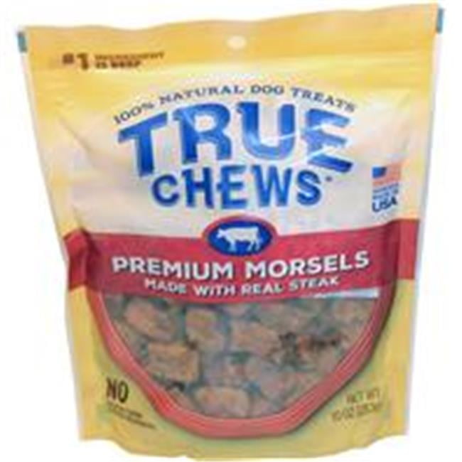 True Chews Premium Morsels Made with Real Steak Dog Treats, 10 Oz