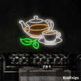 thumbnail image 2 of Craftnamesign Tea Neon Sign Wall Art Decor for Coffee Shop Home Bar Party Wedding, 2 of 4