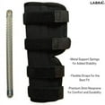 thumbnail image 4 of Labra Supportive Dog Rear Leg Hock Joint Wrap Brace with Metal Springs Protects Canine Wounds as They Heal Compression Brace Heals and Prevents Injuries and Sprains Helps Arthritis (Large), 4 of 7