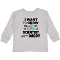 thumbnail image 3 of Inktastic I Want To Grow up To Be a Scientist Like My Daddy Boys or Girls Long Sleeve Toddler T-Shirt, 3 of 5