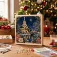 thumbnail image 3 of syligr Snowy Night Christmas Diamond Art for Adults, Vintage Christmas Pearl Art Kits, DIY Pearl Diamond Kit, Winter Bead Crafts Ornament, Xmas Party Decorations for Mantel, Unique Gift/Favors, 3 of 6