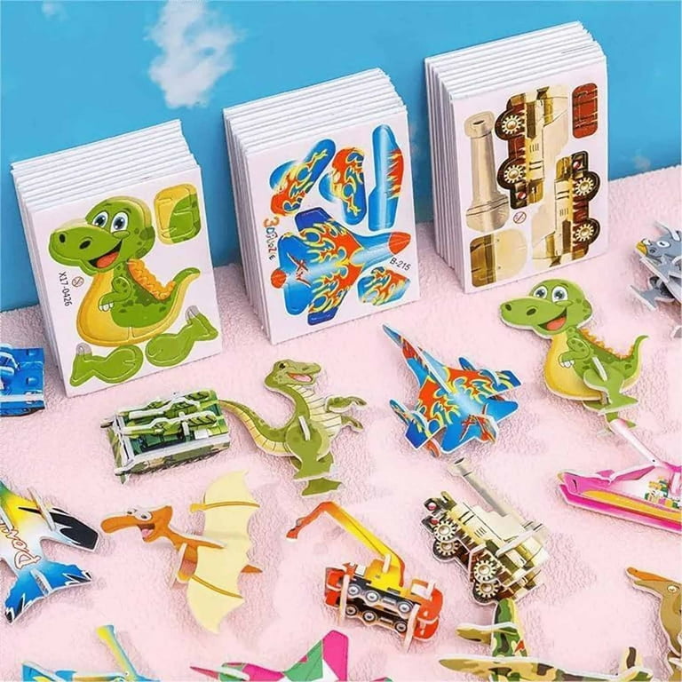 3D Puzzles for Kids Toys Pack 25 Educational 3D Cartoon Puzzle 3D Puzzle for Kids of Insects 3D Jigsaw Puzzles Cartoon Educational Toys for Boys