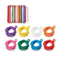 thumbnail image 2 of BINGLI Loop Potholder Loops Weaving Loom Loops Bulk Weaving Craft Loops with Multiple Colors for DIY Crafts Supplies Compatible with 7 Inch Weaving Loom (192 Pieces), 2 of 5