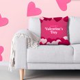 thumbnail image 3 of Xihbxyly Funda de Almohada de San Valentín, Diseño Romántico de Lino, Tela Suave y Transpirable, Elegante Decoración para El Hogar, Ideal para Sala de Estar y Dormitorio, Fácil Mantenimiento, Tamaño, 3 of 5