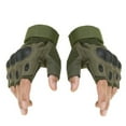 thumbnail image 2 of 1 Paire de Gants d'Extérieur Respirant Confortable Réglable Antidérapant Mitaines de Protection Demi-Doigt, 2 of 10