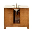 thumbnail image 4 of Silkroad Exclusive  Natural Stone Countertop Lavatory Single Sink Cabinet Vanity (42-inch), 4 of 5