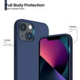 thumbnail image 2 of Entronix Silicone Case Compatible with iPhone 13 Mini, Protective Cover, Navy Blue, 2 of 6