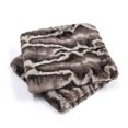 thumbnail image 5 of Home Soft Things Tip Printing Light Faux Fur Pillow Covers, Set of 2, 20"x 20", Meru GEO Light Brown, 5 of 7