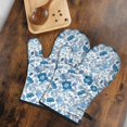 thumbnail image 5 of Cute Oven Mitts,Pioneer Flower Floral Print Pattern Oven Mitt 2-Pack Set,Kitchen Gloves for Oven,Heat Resistant Oven Mitts 7.7"x12", 5 of 7