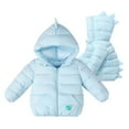 thumbnail image 5 of HIPYLO Boys Jackets Size 7-8 Girls Fur Jacket Hoodie for Girls Newborn Winter Clothes 6-9 Month Girl Clothes Winter Baby Boys Clothes Boys 24 Months, Light Blue 12-18 Months, 5 of 5