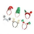 thumbnail image 1 of Bonita diadema navideña, 6 piezas, diadema navideña, diadema de árbol de Navidad, diadema de Papá Noel, funcionalidad de alta precisión, 1 of 12