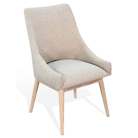 Pemberly Row Contemporary Highback Cushioned Grey Dining Chair