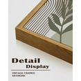 thumbnail image 7 of SHENIFY Abstract Boho Wall Art Green Sage Minimalist Mid Century Modern Geometry Canvas Prints (Set of 3) Framed, 7 of 7