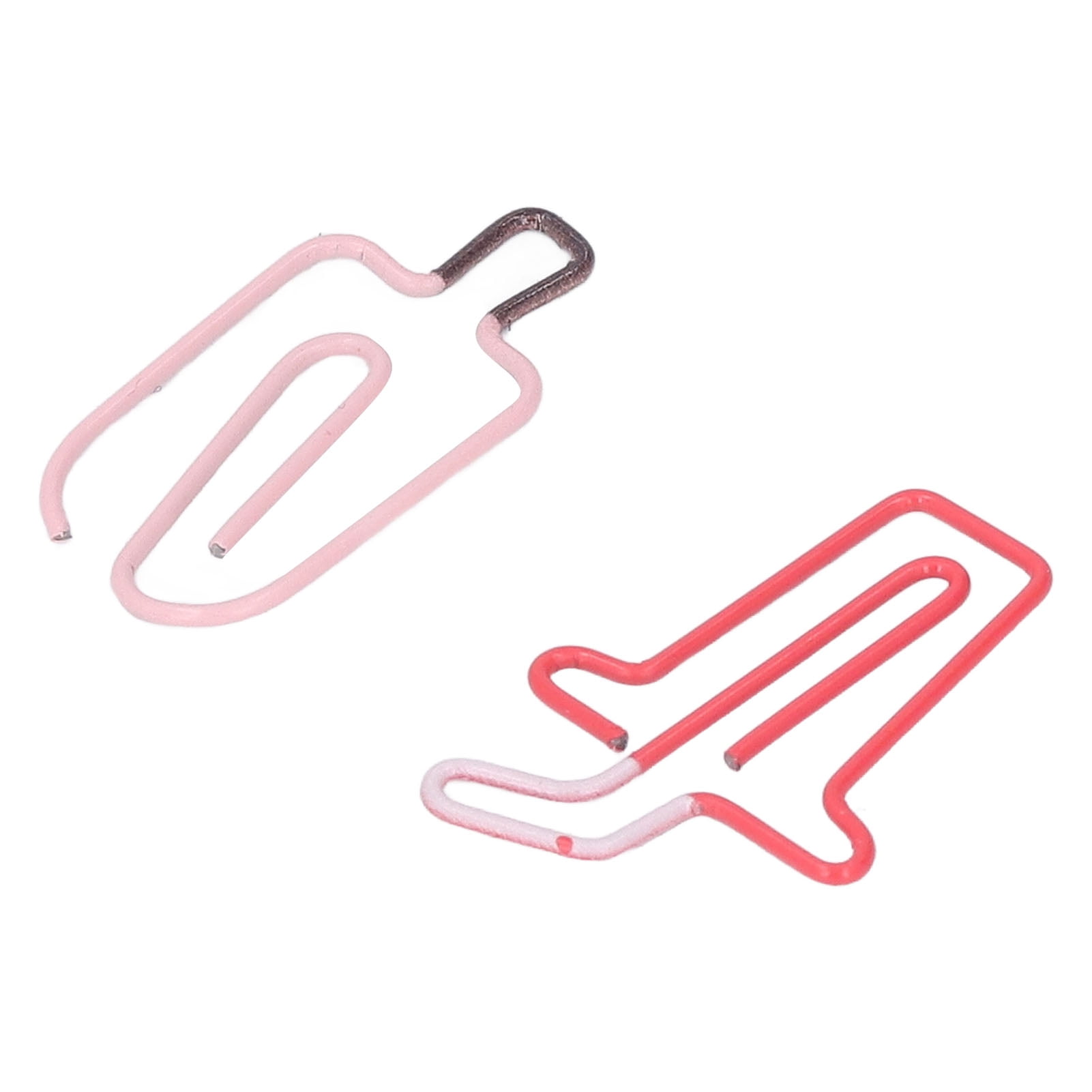 YAHHU 100PCS Metal Paper Clips 50PCS Ice Cream & 50PCS Coffee Style Rustproof Sturdy Office Memo File Classification Small Mini Cute Paperclips (5.12 inches / 13 cm Box)