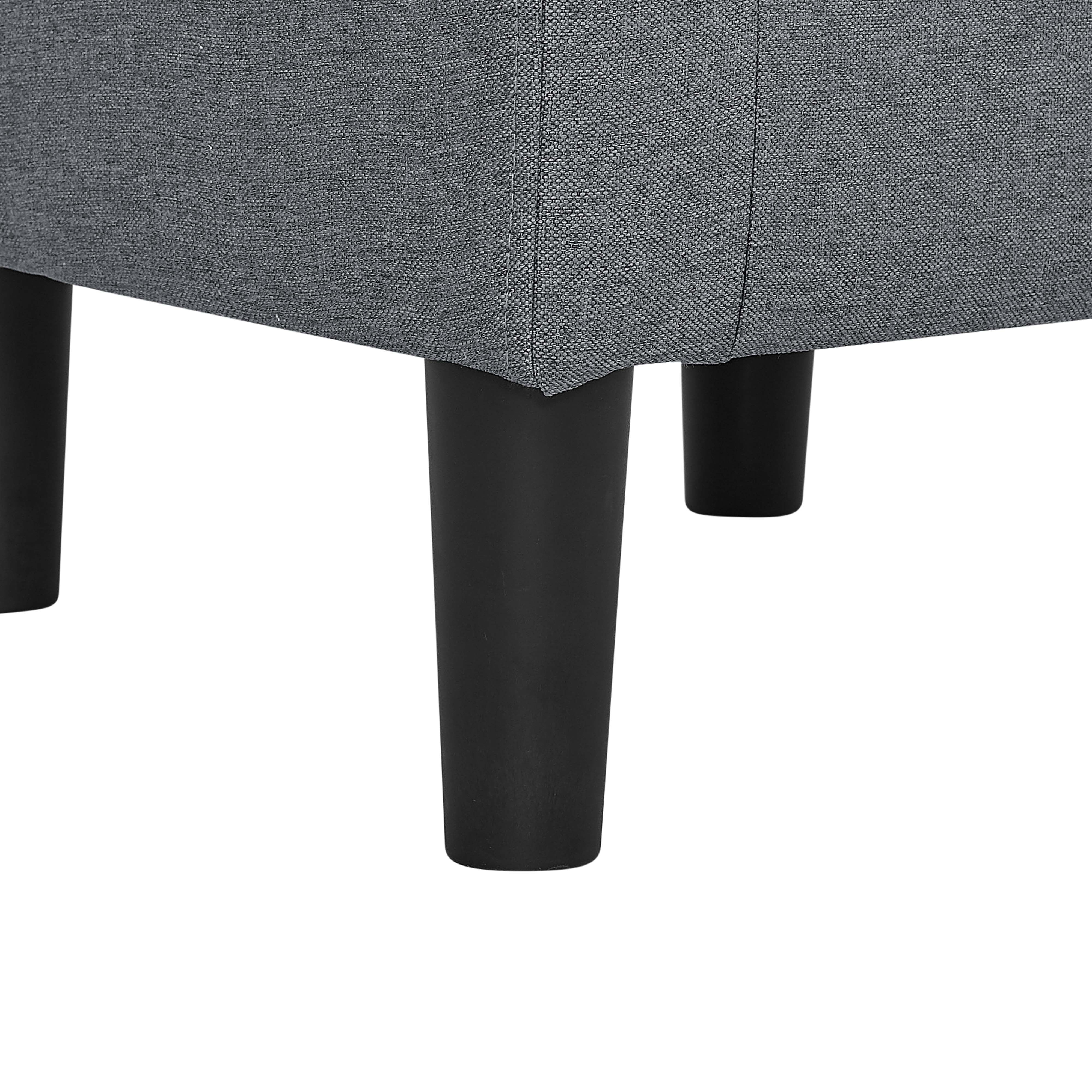 Aukfa Barrel Accent Chair with Ottoman & Arms, Modern Upholstered Chair for Bedroom/ Living Room, Gray