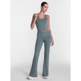 thumbnail image 3 of Athletic Works Women's ButterCore Flare Leggings with Fold Over Waist, 31" Inseam, Sizes XS-XXL, 3 of 7