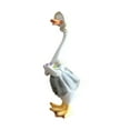 thumbnail image 2 of figatia Farm Duck Statue Garden Decorative Sculpture Creative Artificial Birthday Gift Animal Figurine Lawn Ornament for Yard Balcony Female, 2 of 8