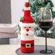 thumbnail image 3 of Juego de fundas para botellas de vino de Navidad, bolsas tejidas con diseño de muñeco de nieve y Papá Noel para decorar la mesa de la cena de Navidad, regalos de Año Nuevo, 3 of 5