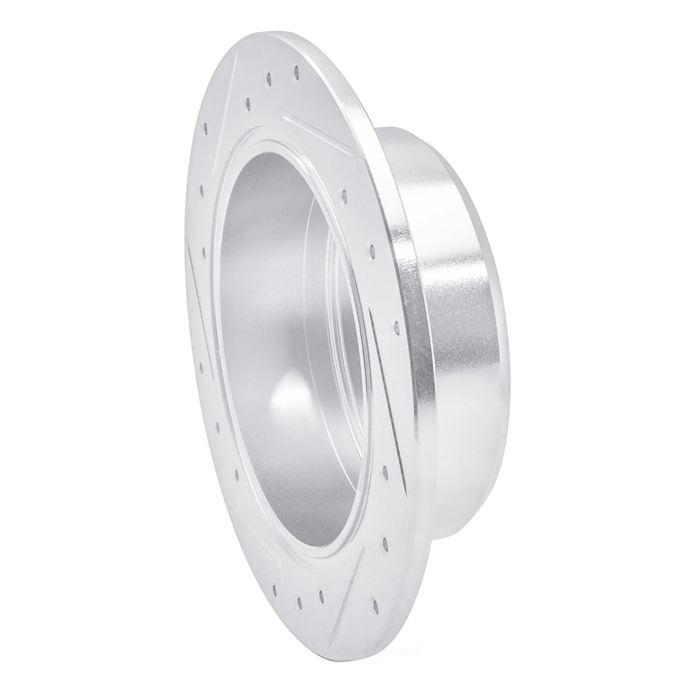 Dynamic Friction Company 631-76054R DFC Brake Rotor - Drilled And Slotted - Silver