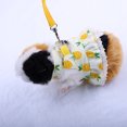 thumbnail image 4 of CSChome Rabbit Clothes Leash 1 Set Rabbit Clothes Leash Lace Hem Bowknot Peach Print Pet Rabbit Hamster Traction Rope Pet Supplies Hamster Harness, 4 of 7