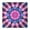 Colorful Tie Dye, variant on Colorful Tie Dye Mandala Pattern Square Fitted Tablecloth with Elastic Edge,Square Table Cover,Washable Elastic Table Cover for Home Kitchen Party Decor 34"x34"