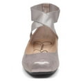 thumbnail image 4 of Jessica Simpson Womens Mandalaye Elastic Strap Ballet Flats (Gunmetal, 6.5), 4 of 5