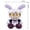 Black-clothed Person Sitting With a Rabbit, variant on Clown Queen Plush Doll Stuffed Toy For Fans Collection Display And Gift
