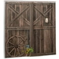 thumbnail image 2 of Rustic Barn Door Shower Curtain Sets with Non-Slip Rug Set Farmhouse Country Western Wooden Saloon Bathroom Curtain and Bath Mat, 2 of 4