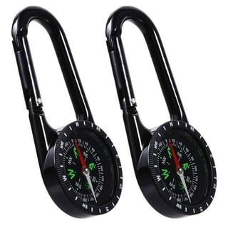 Compass for Navigation Orienteering Ball Compass Thermometer Carabiner  Hiking Backpacking Camping Accessory Ultralight Accurate