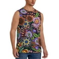 thumbnail image 2 of Fotbe Men's Vintage Floral Print Men's Sleeveless Muscle Tank Tops Casual T-Shirts for Gym Workout Beach-XX-Large, 2 of 8