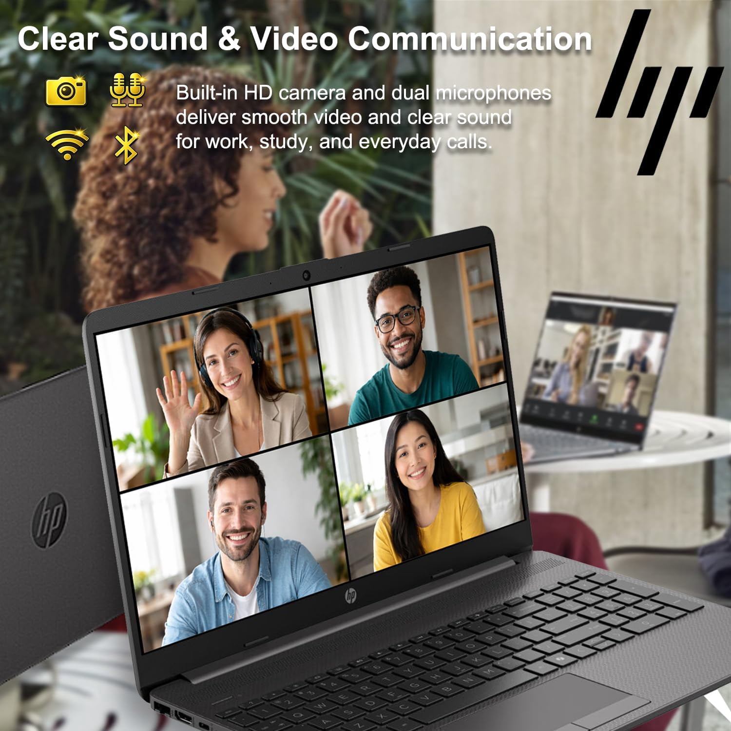 HP 250R G9 Laptop, 15.6 FHD 1920 x 1080 FHD Display, 16GB RAM 512GB SSD, Intel 6-Core i3-1315U(Up to 4.5GHZ) , HD Audio, WiFi 6, Bluetooth 5.3, Dark Ash Silver