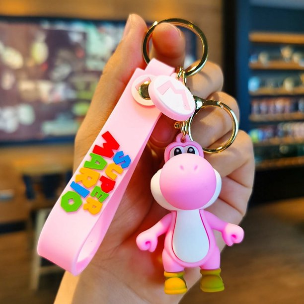 Llavero de la serie Super Mary, Mario Bros, Luigi, Toad, Yoshi, Bowser, figura de acción, modelo de decoración, muñeco de dibujos animados, colgante, juguetes, regalo