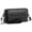 Black, variant on Genuine Leather Crossbody Bag for Women Small Phone Wallet Wristlet with Zip & 2 Straps