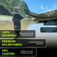 thumbnail image 5 of GIEESHIELD Waterproof Bootfoot Chest Waders for Men and Women, Lightweight 2-Ply Nylon/PVC Fishing & Hunting Waders with Boot Hanger - Green (Green, M6/W8), 5 of 7