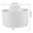 thumbnail image 2 of OULII 1Pcs Cosmetic Brush Compartment Box for Vanity Table Use Plastic Material 14.00X14.00X13.50Cm, 2 of 8
